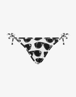 Moschino Swimwear^Allover Sunglasses Swim Briefs WHITE