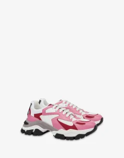Moschino Sneakers^Barcode race sneakers with detail MULTICOLOURED