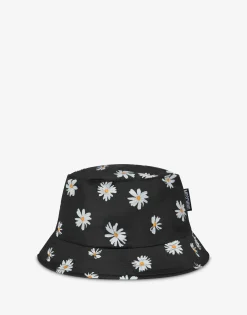 Moschino Hats & Gloves^Bucket Hat Allover Daisy BLACK