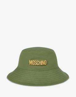 Moschino Hats & Gloves^Bucket Hat Lettering Logo APPLE GREEN
