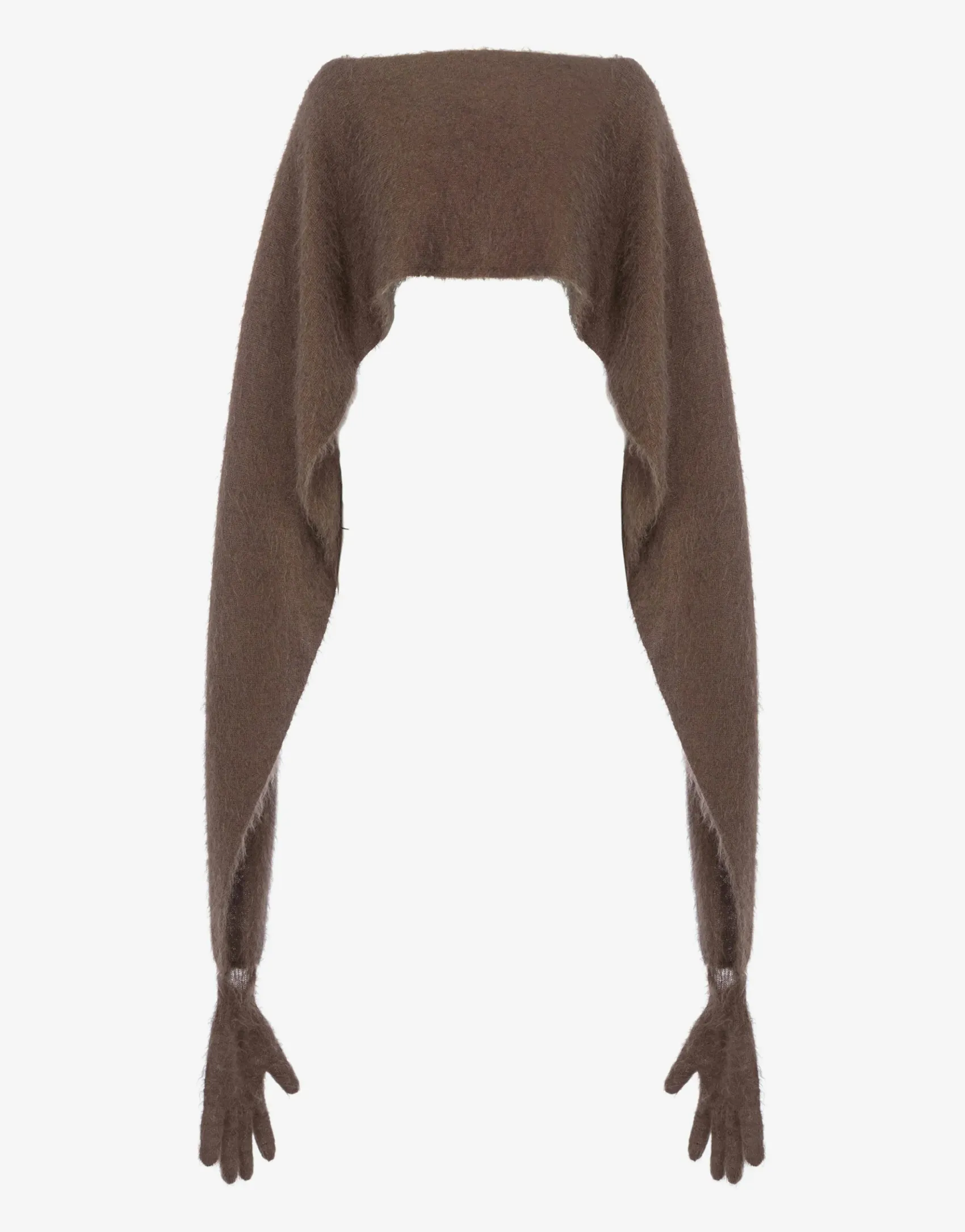 Moschino Scarves & Foulard^Cloak in brushed mohair BROWN