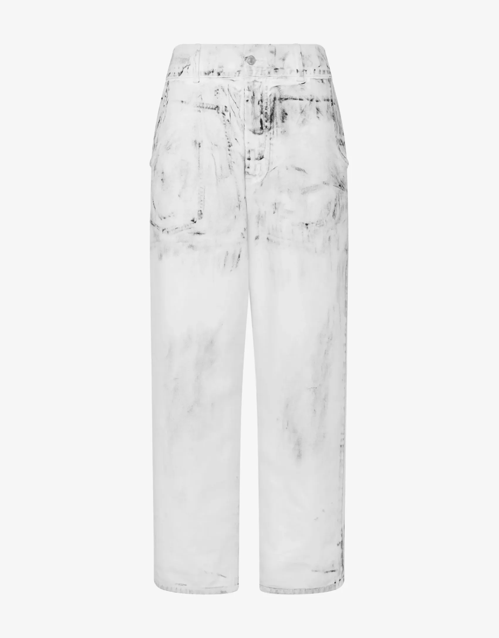 Moschino Co-ords|Pants & Shorts^Cotton bull pants Laurel Crown Patch WHITE