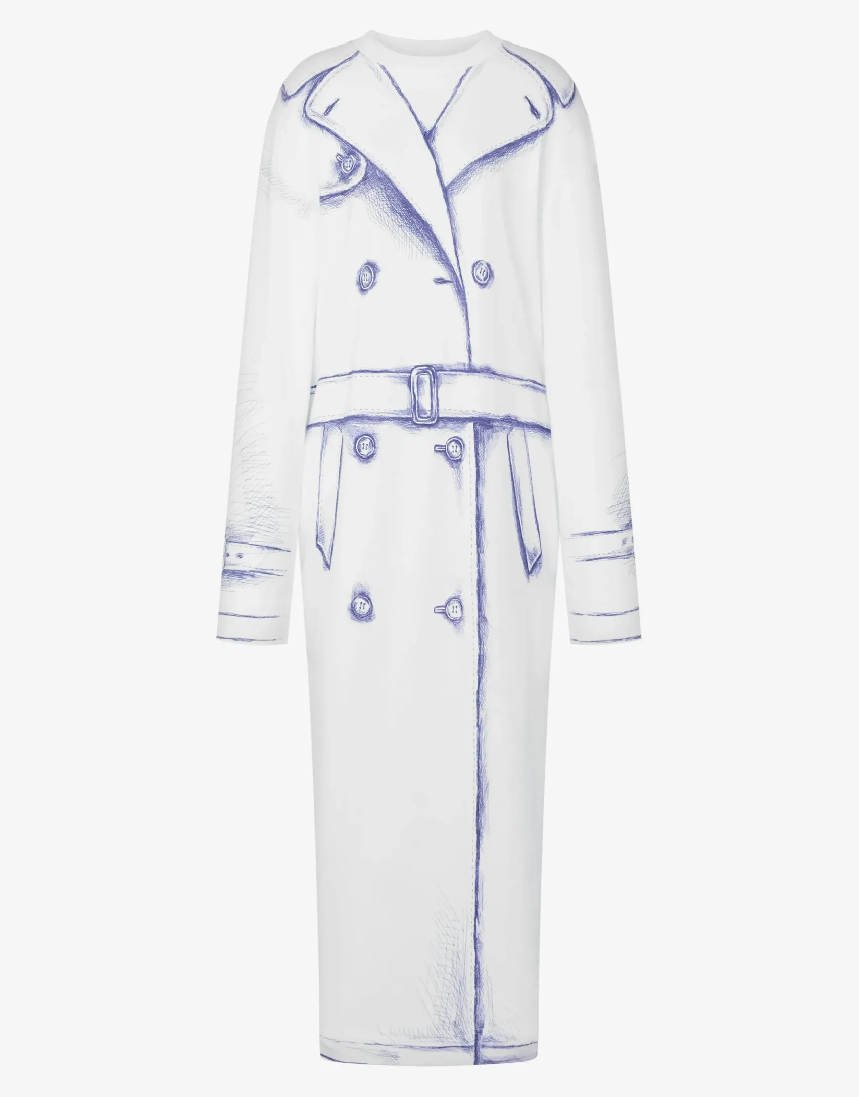 Moschino Dresses^Cotton interlock dress Trompe l’Œil WHITE