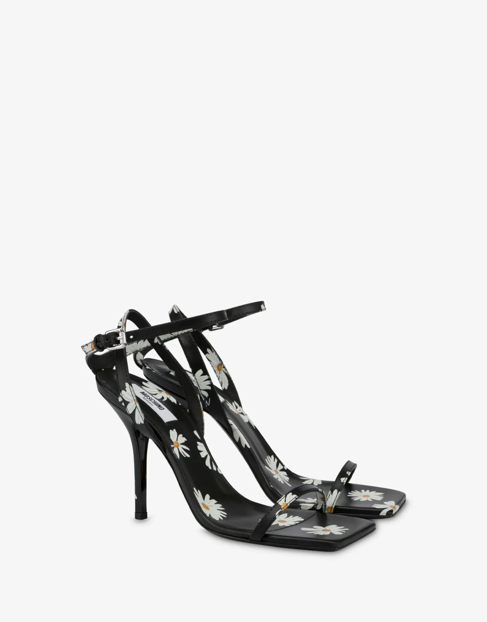 Moschino Sandals^Daisy Print High Sandals BLACK