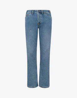 Moschino Pants & Shorts^Denim Trousers Laurel Crown Logo BLUE DENIM
