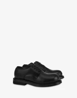 Moschino Loafers & Lace-ups^Derby shoes in nappa leather Oliver BLACK