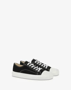 Moschino Sneakers^Edge canvas trainers BLACK
