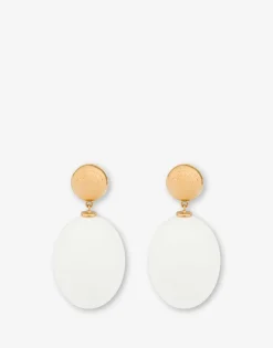 Moschino Jewelry^Eggs pendant earrings WHITE