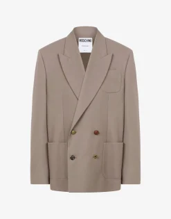 Moschino Jackets^Gabardine Jacket Tailored Twist