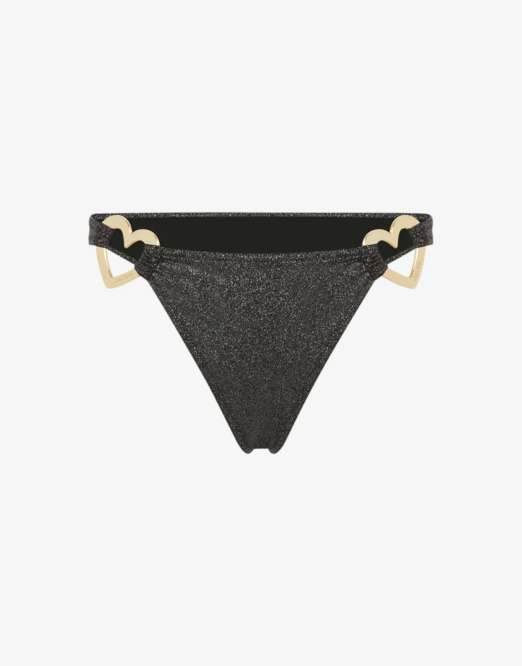 Moschino Swimwear^Glitter Metal Hearts Swim Briefs BLACK