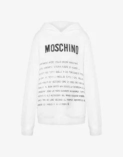 Moschino T-shirts & Sweatshirts^Hoodie Archive Message WHITE