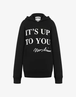 Moschino T-shirts & Sweatshirts^Hoodie It's Up To You BLACK