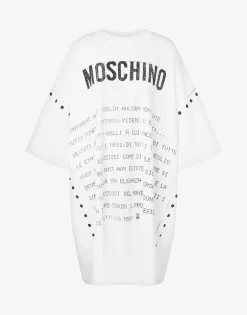 Moschino Dresses^Interlock Dress Archive Message WHITE