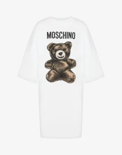 Moschino Dresses^Interlock Dress Teddy Bear WHITE