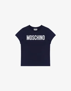 Moschino Boy^Jersey T-shirt Lettering Logo DARK BLUE