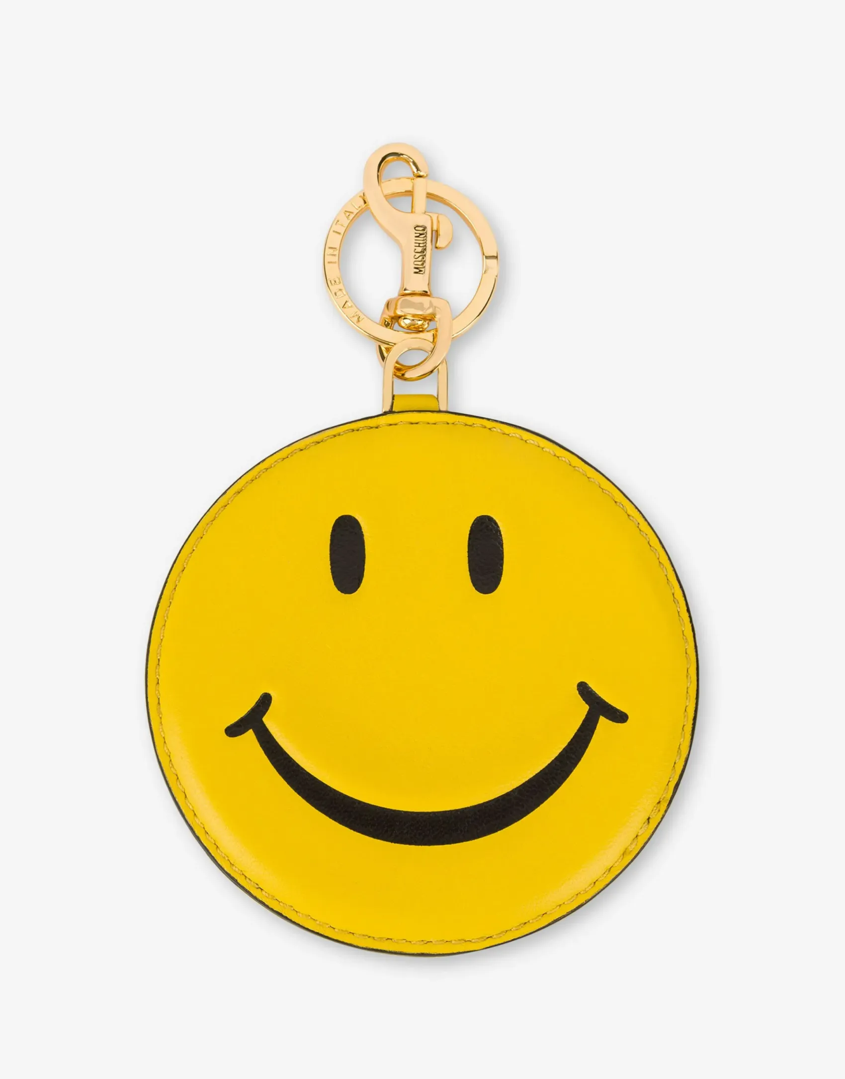 Moschino Wallets & Key Rings^Keychain in nappa Smiley® YELLOW