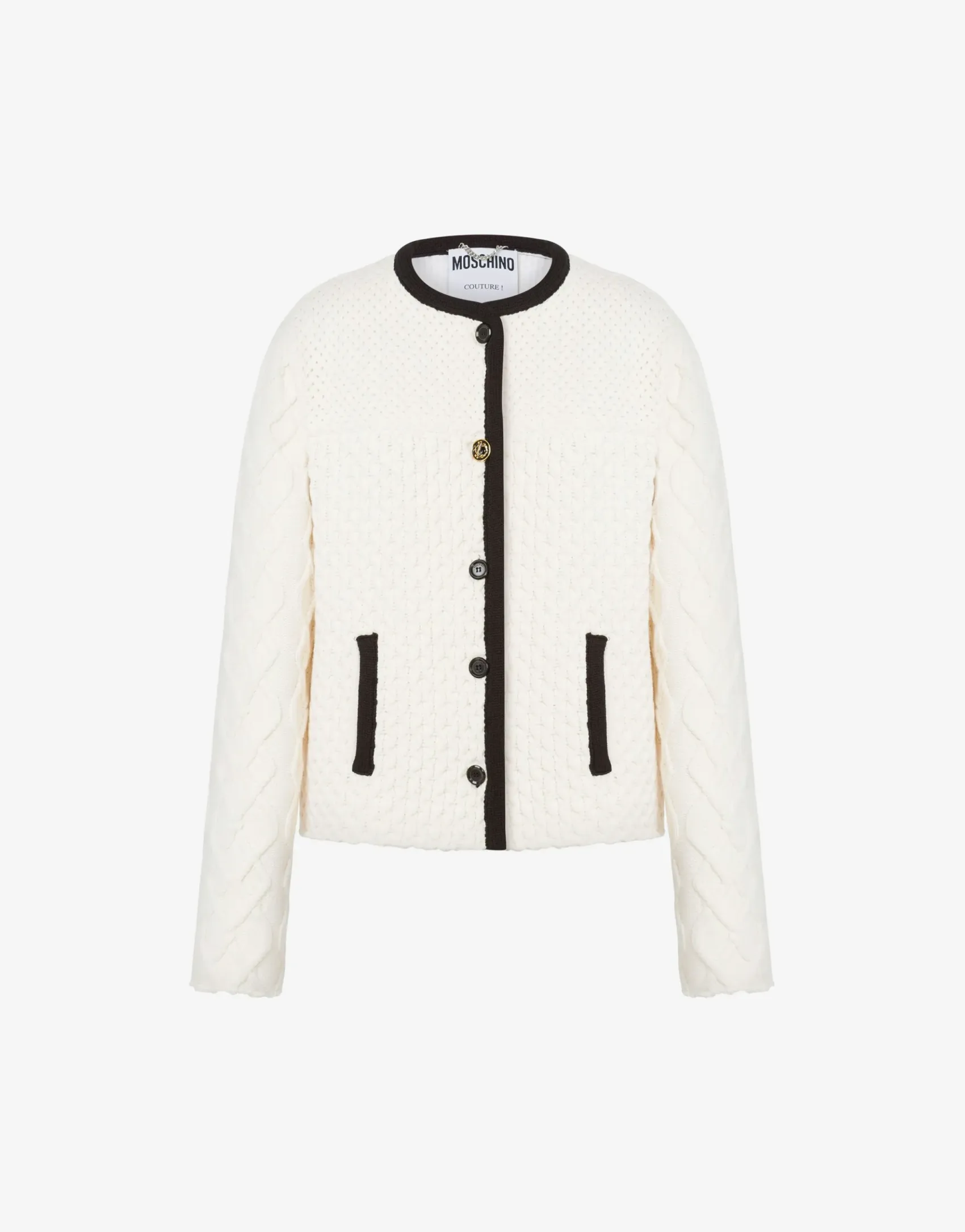 Moschino Jackets|Co-ords^Knit Jacket Tailored Twist IVORY