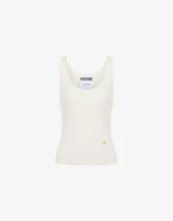 Moschino Shirts & Tops^Knit Tank Top Golden M IVORY