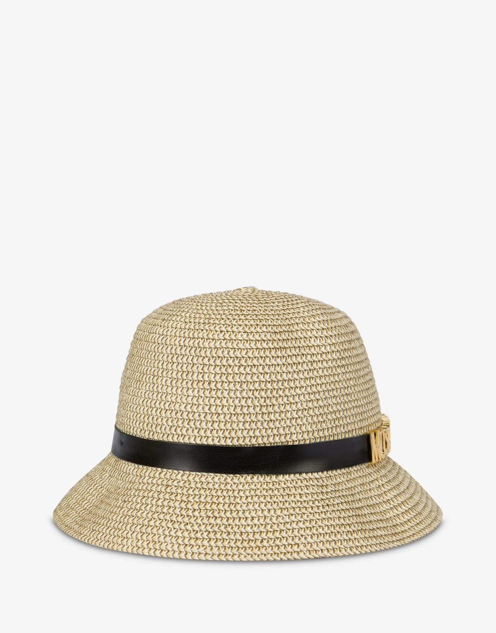 Moschino Hats & Gloves^Lettering Logo raffia hat BEIGE