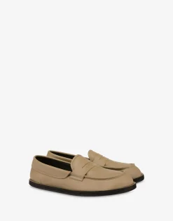 Moschino Loafers & Lace-ups^Loafers in calf leather Desert College BEIGE