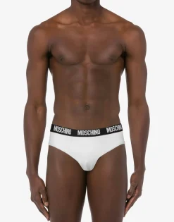 Moschino Underwear^Logo Band set of 2 briefs WHITE