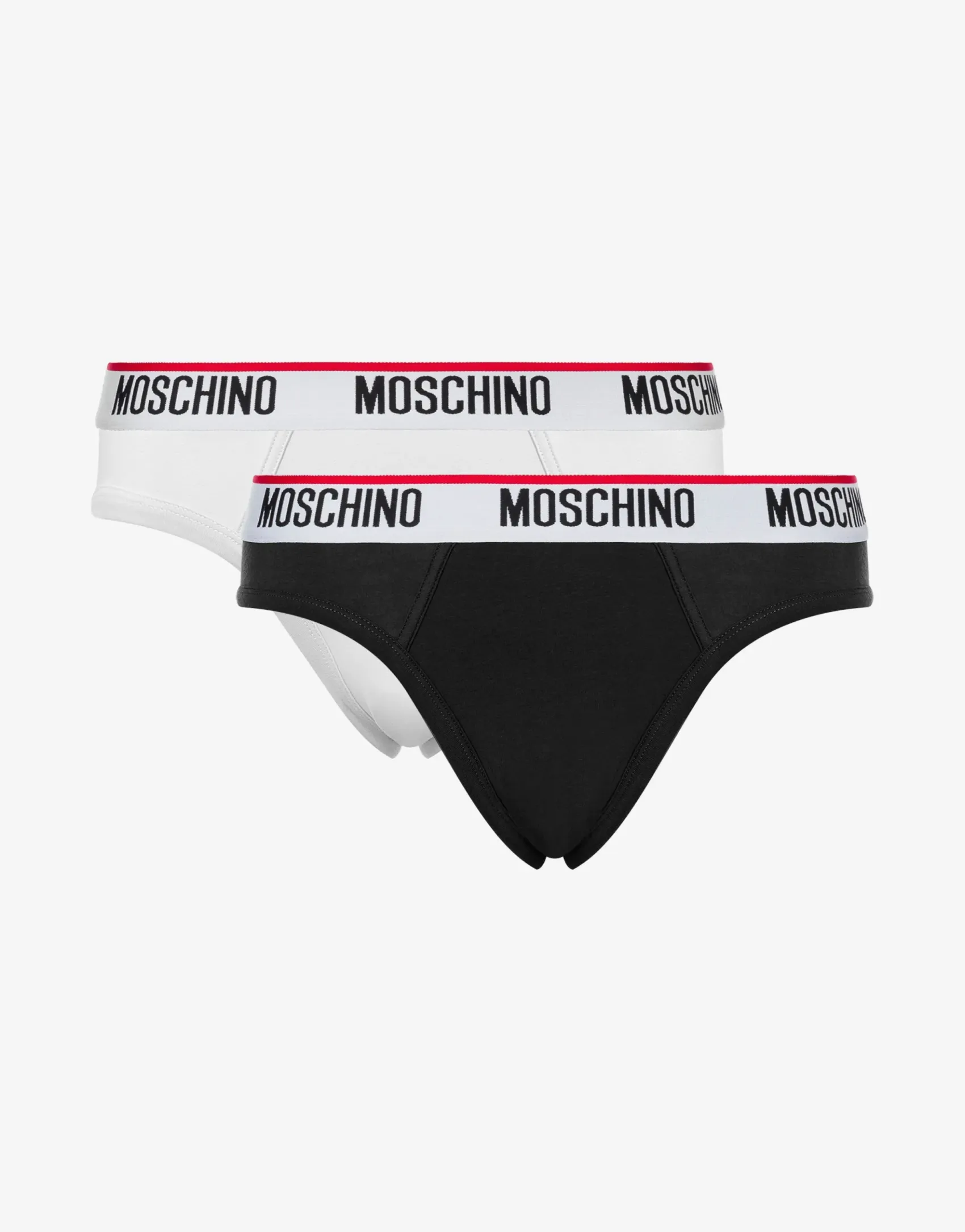 Moschino Underwear^Logo Band set of 2 stretch briefs BLACK