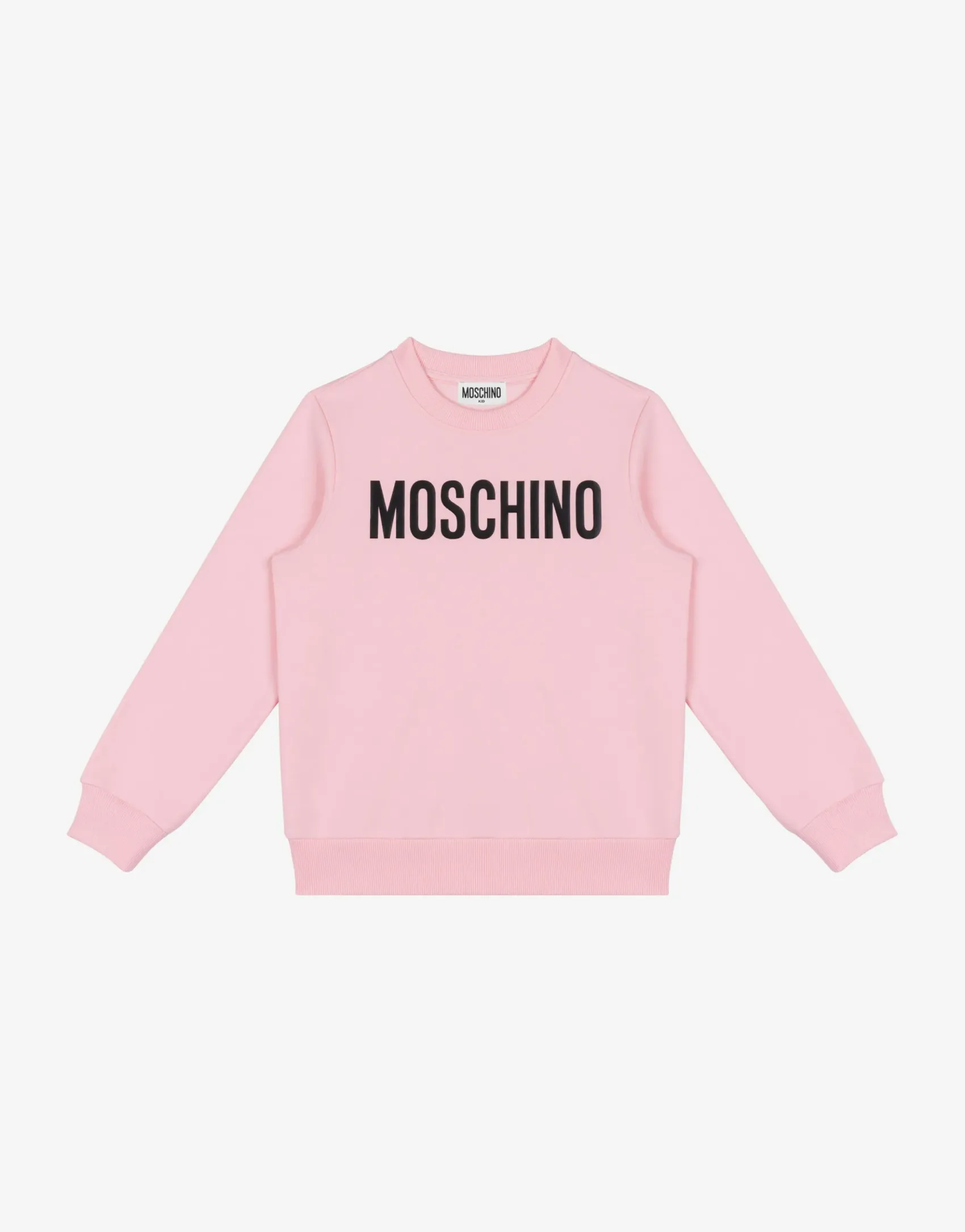 Moschino Boy^Logo cotton sweatshirt CONFETTI PINK
