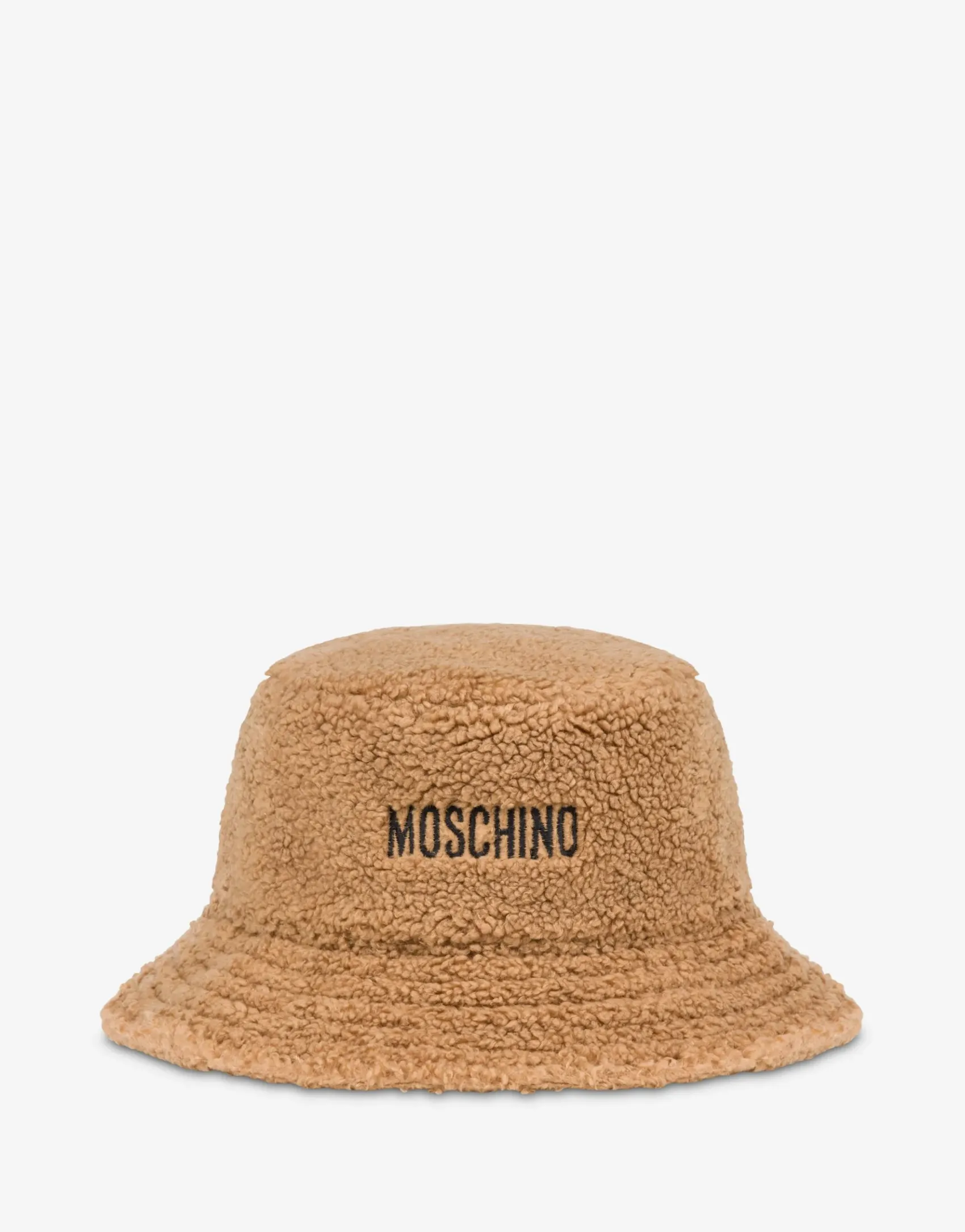 Moschino Hats & Gloves^Logo Embroidery bucket hat CARAMEL