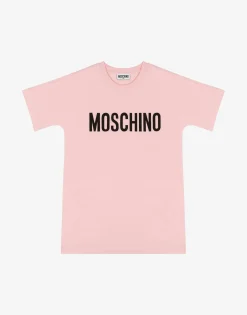 Moschino Girl^Logo Print jersey dress PINK