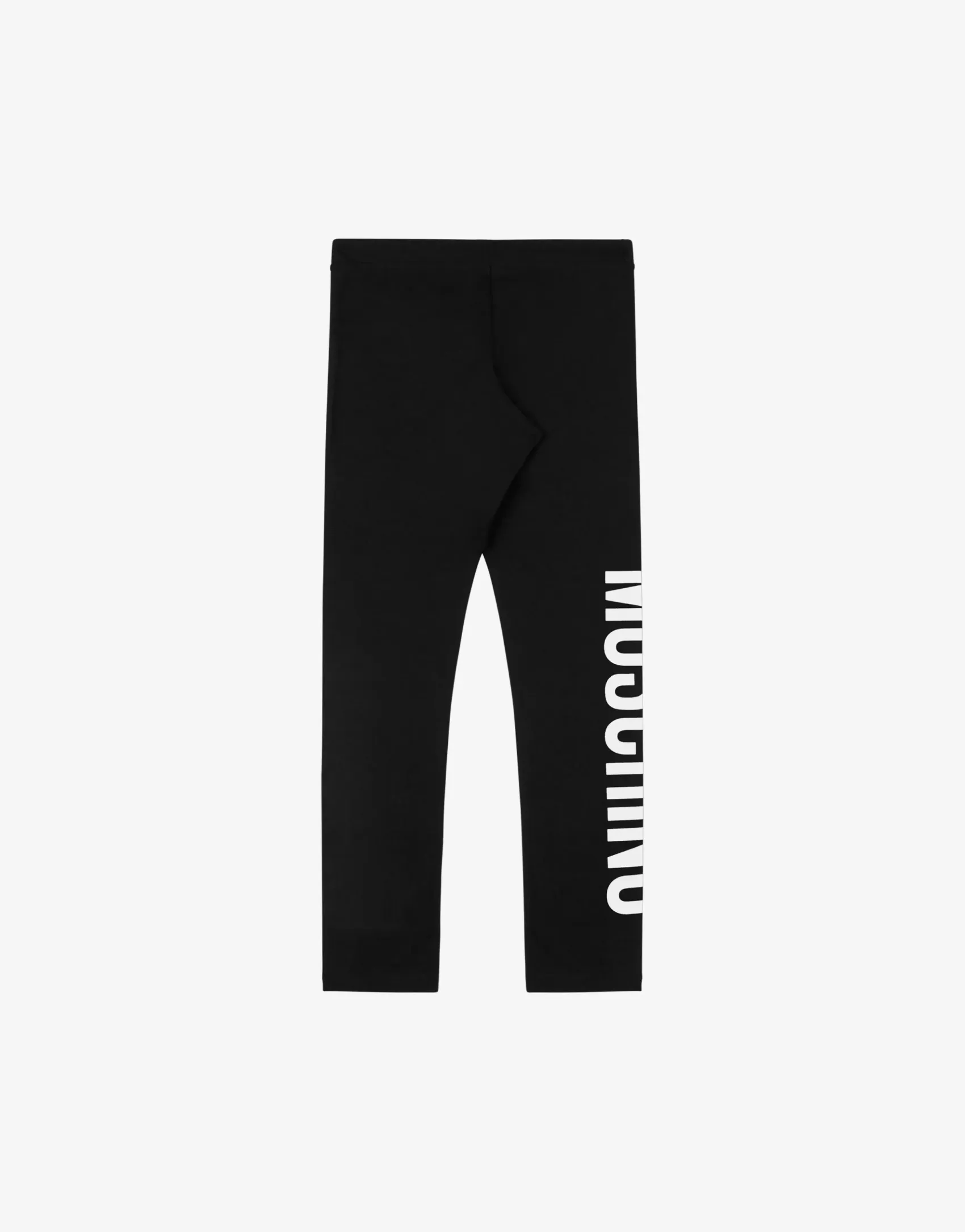 Moschino Girl^Logo Print jersey leggings BLACK