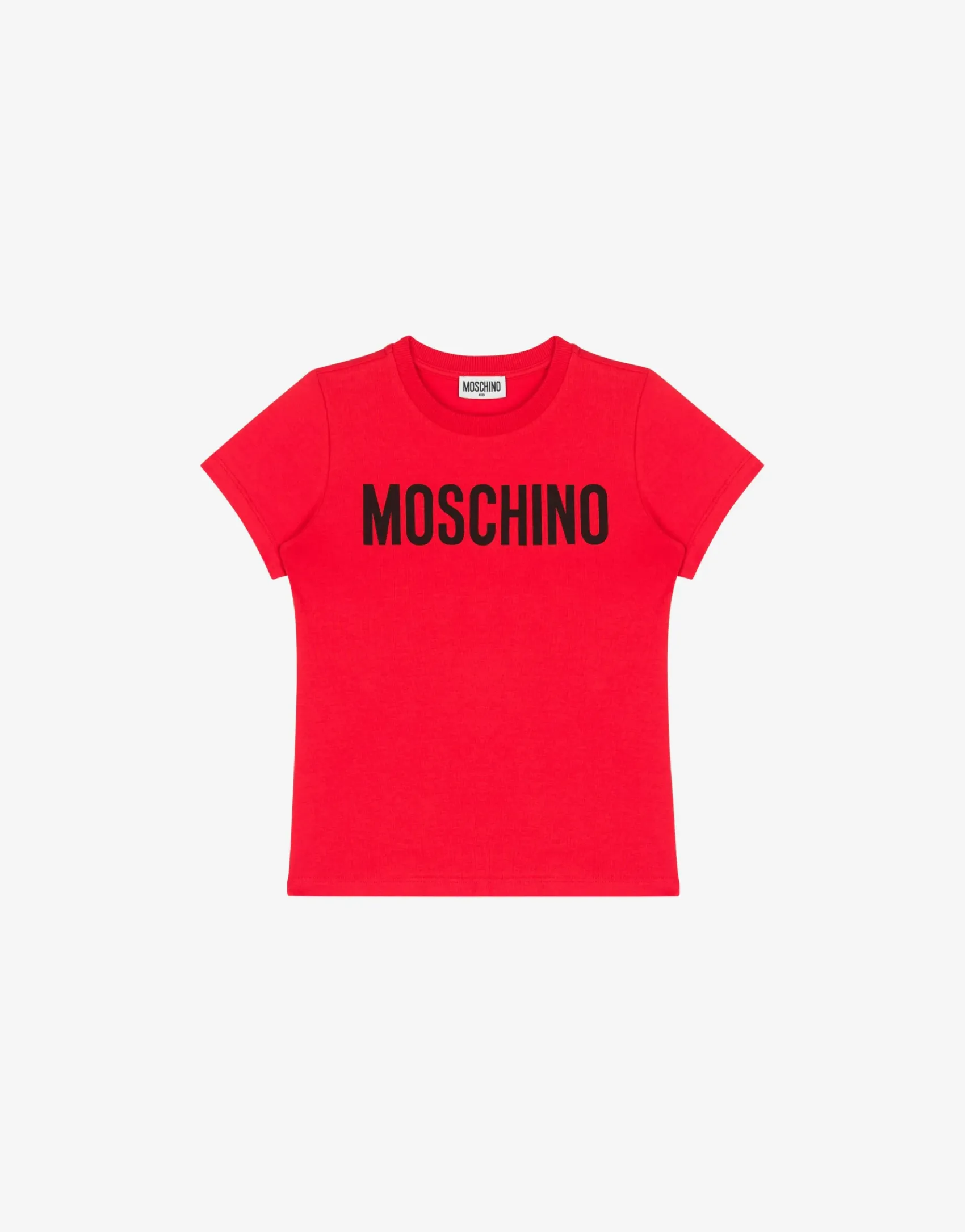 Moschino Girl|Boy^Logo Print jersey T-shirt RED