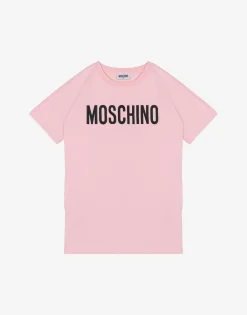 Moschino Girl^Logo sweatshirt dress CONFETTI PINK