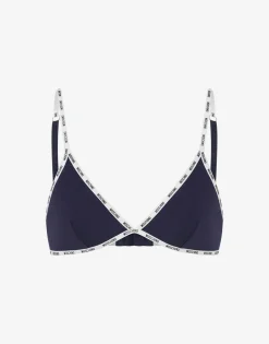 Moschino Underwear^Logo Trims Bra DARK BLUE