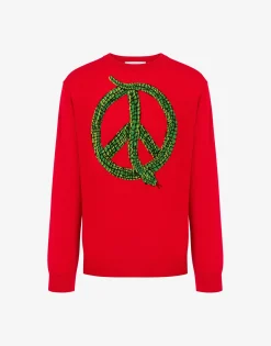 Moschino Knitwear^Lunar New Year wool pullover RED