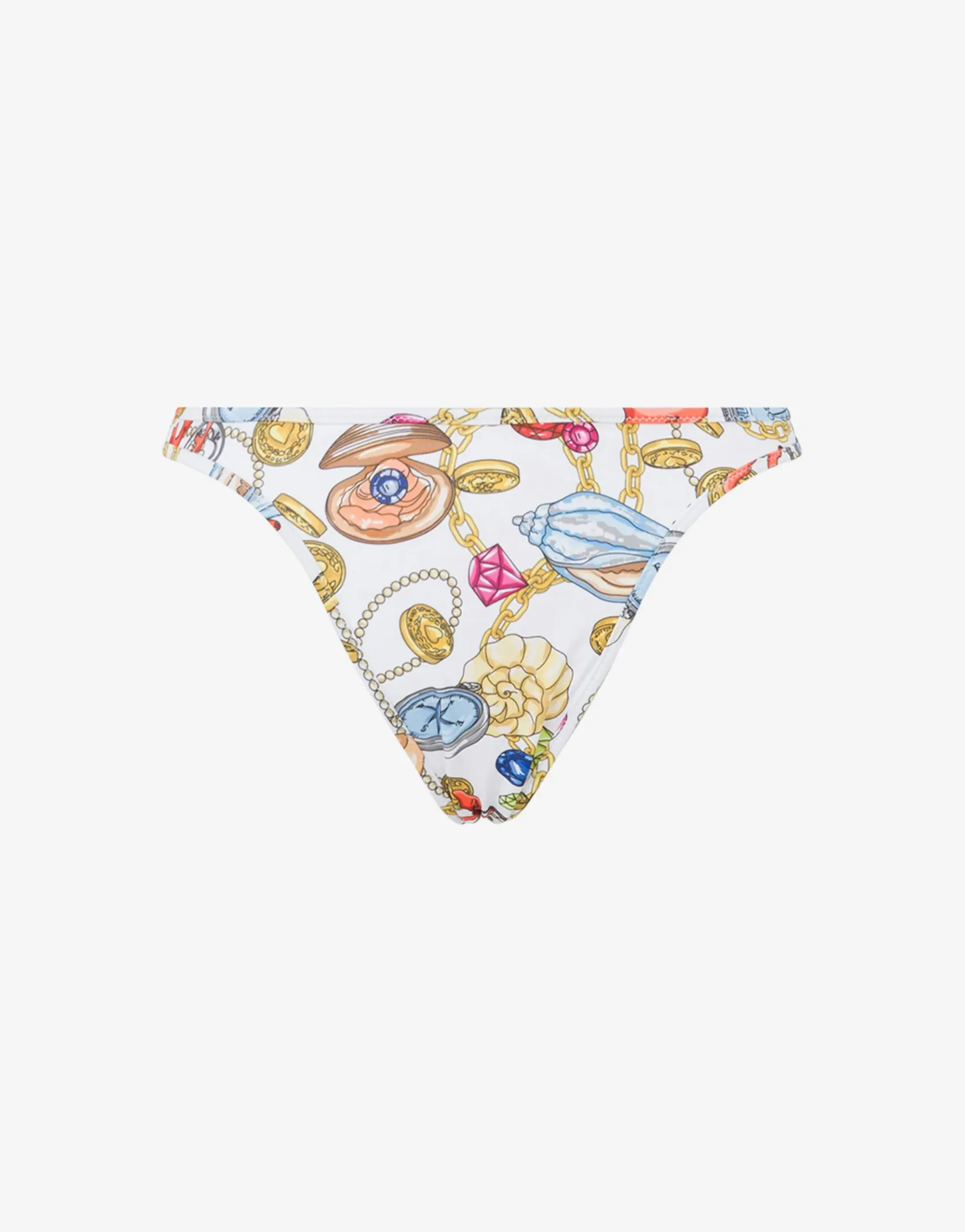 Moschino Swimwear^Marine Print Swim Briefs WHITE