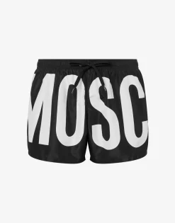 Moschino Swimwear^Maxi Logo beach boxer BLACK