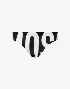 Moschino Swimwear^Maxi Logo beach briefs BLACK