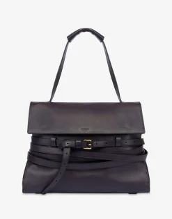 Moschino Handbags^Medium Tie Me Bag DEPP PURPLE