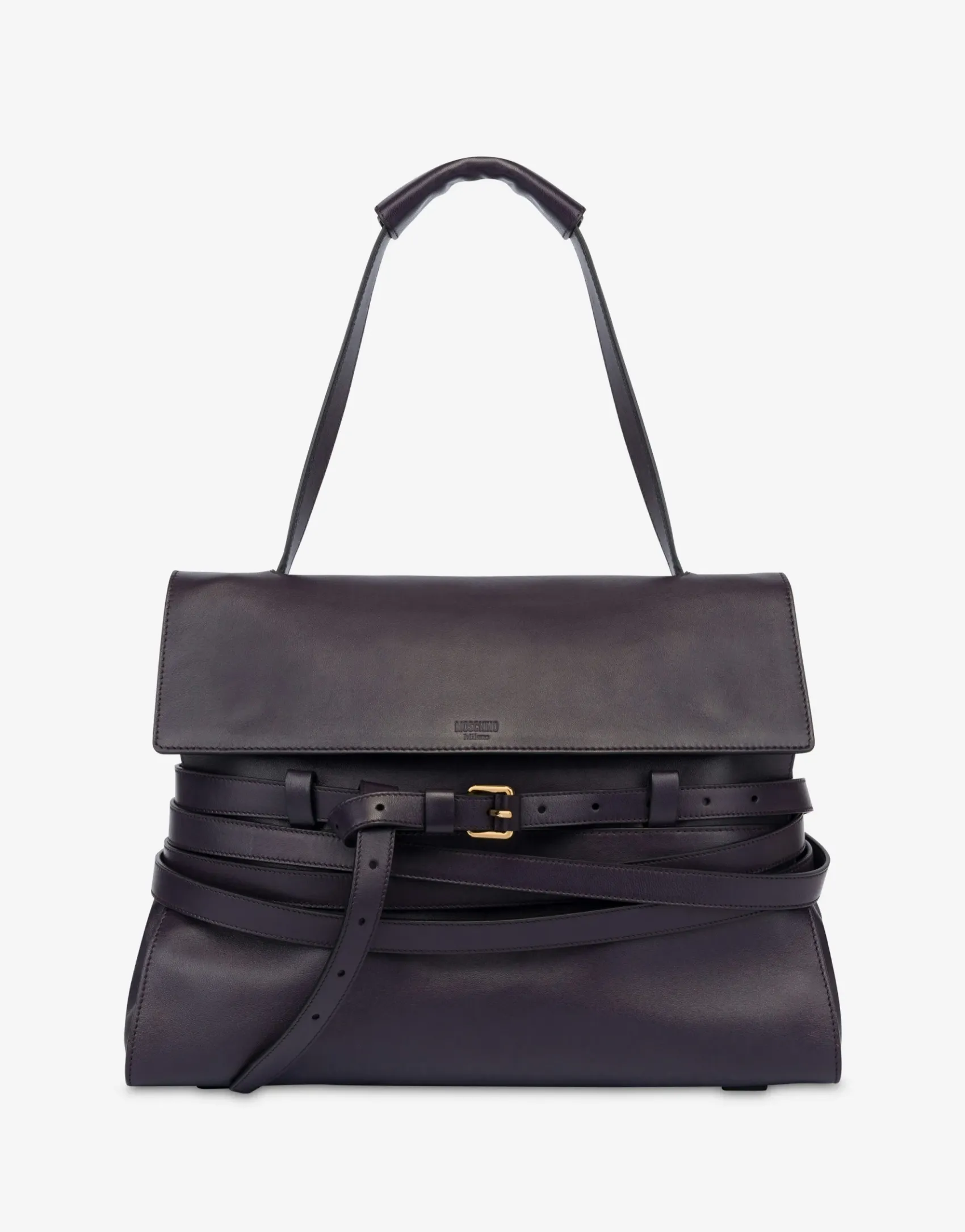 Moschino Handbags^Medium Tie Me Bag DEPP PURPLE