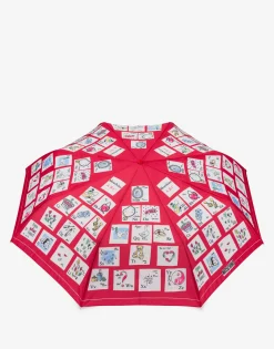 Moschino Umbrellas^ABC Openclose Umbrella RED