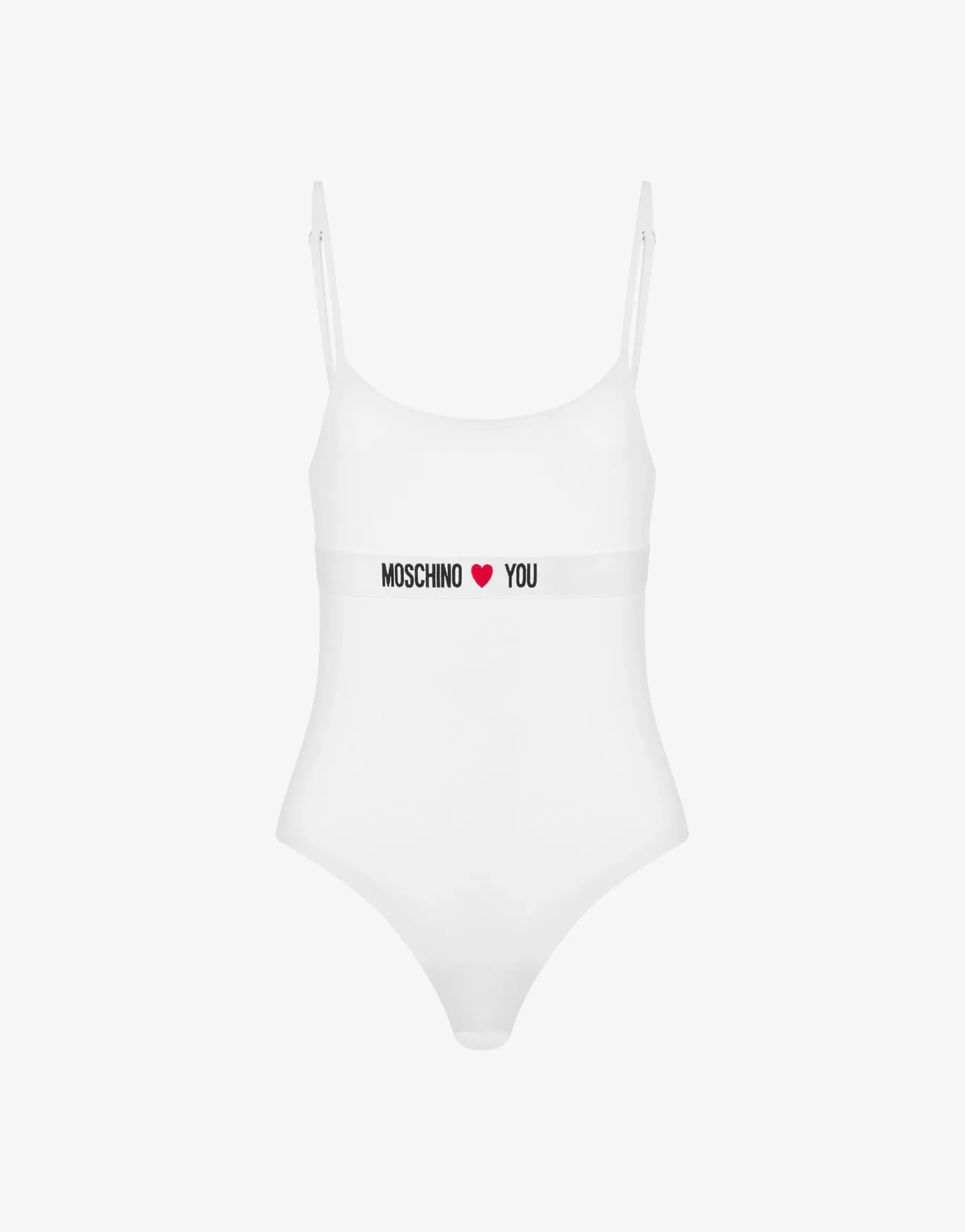 Moschino Underwear^Loves You Bodysuit WHITE