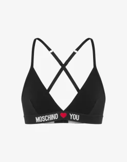 Moschino Underwear^Loves You Bra BLACK