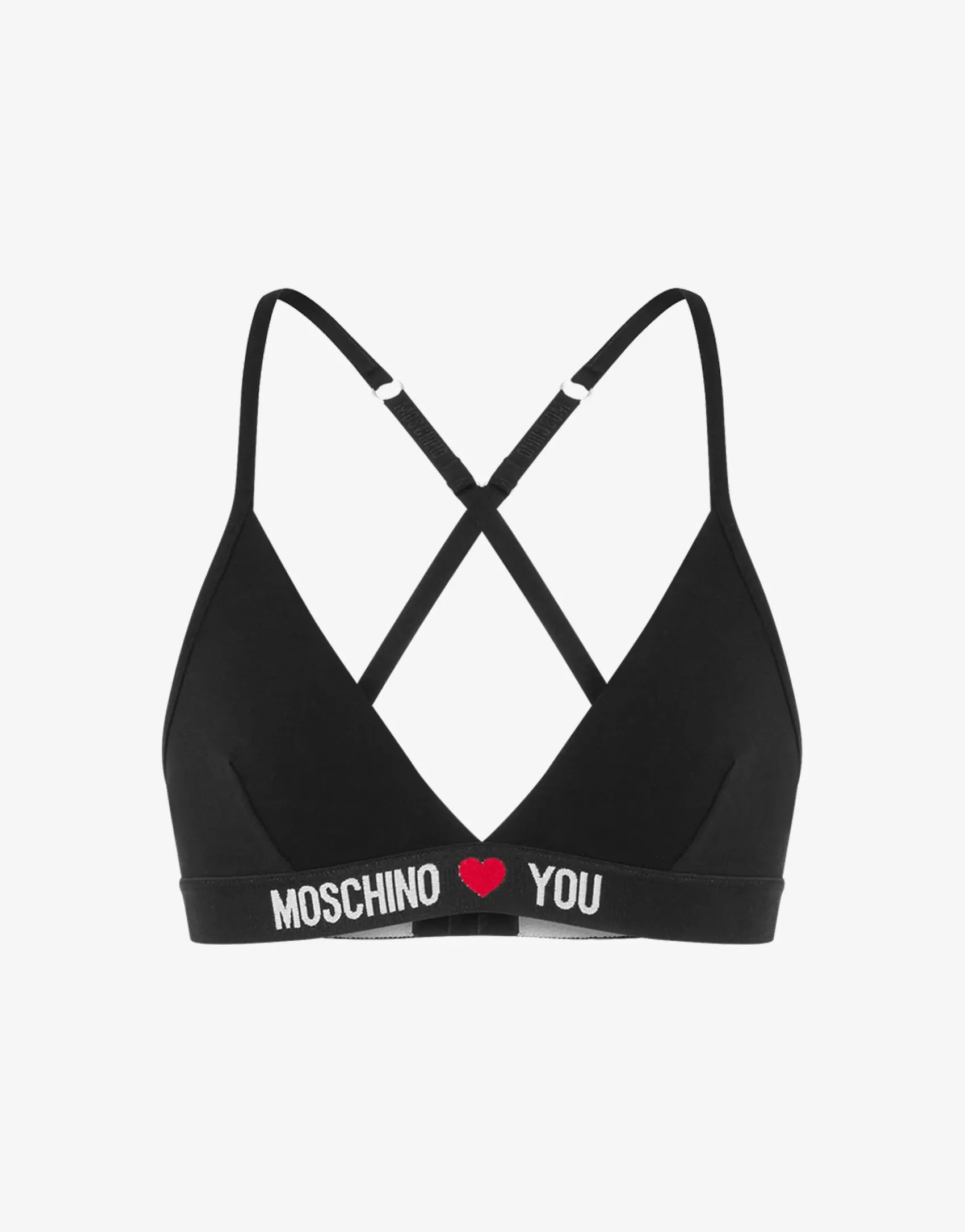 Moschino Underwear^Loves You Bra BLACK