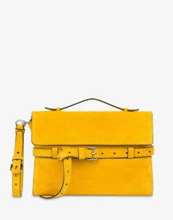 Moschino Handbags^Tie Me Clutch: Online Exclusive YELLOW