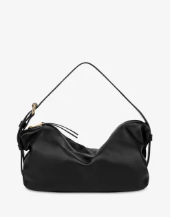 Moschino Shoulder Bags^Tie Me Hobo Bag BLACK
