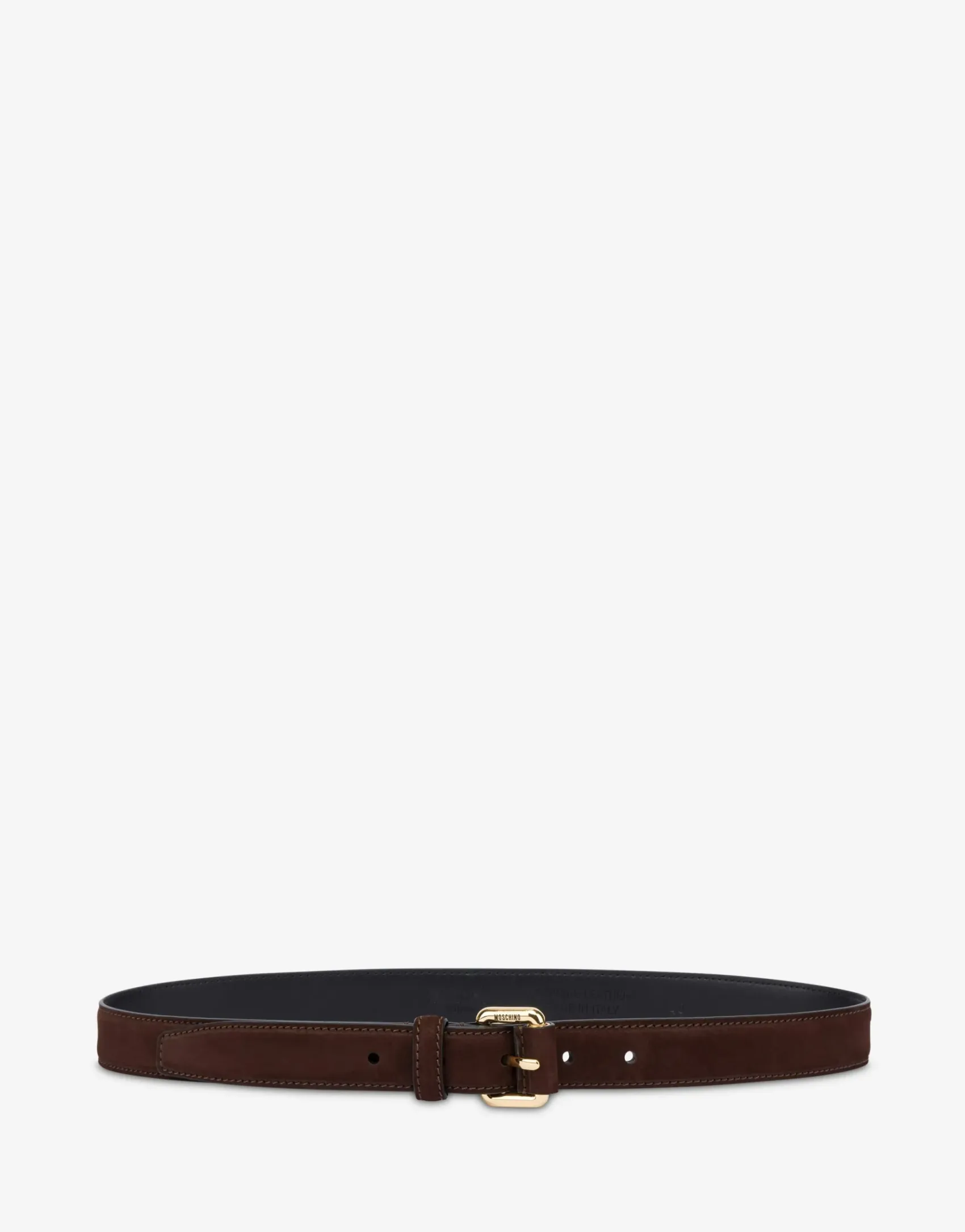 Moschino Belts^Nubuck Belt DARK BROWN