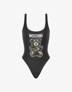 Moschino Swimwear^One-Piece Swimsuit Teddy Bear BLACK