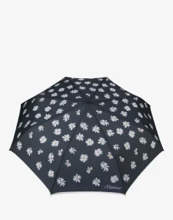 Moschino Umbrellas^Openclose Allover Daisy Umbrella BLACK