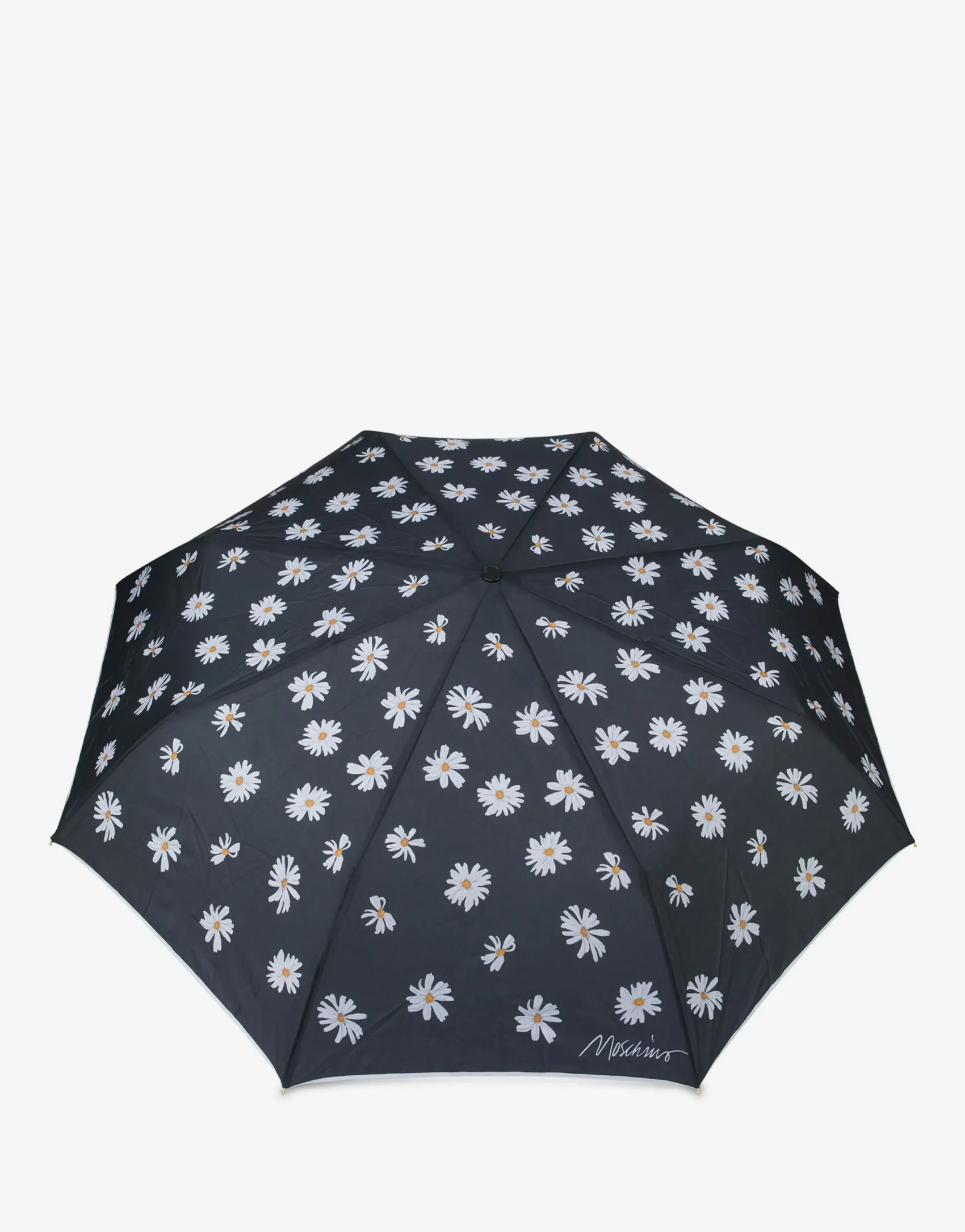 Moschino Umbrellas^Openclose Allover Daisy Umbrella BLACK