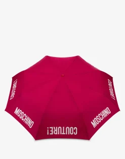 Moschino Umbrellas^Open/close umbrella with Couture RED